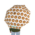 Paraguas plegable semiautomático con diseño de bagel