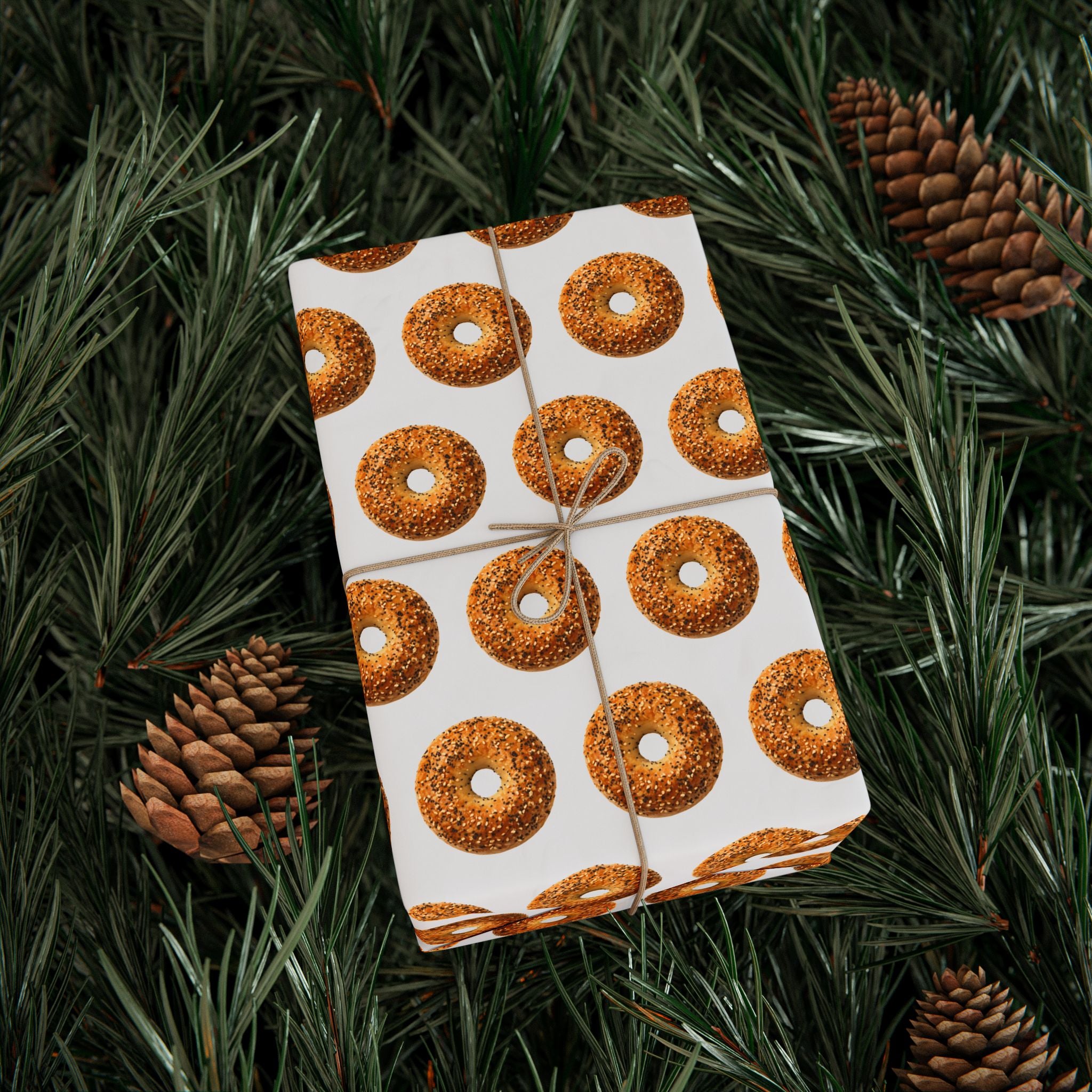 Bagel Pattern Wrapping Paper