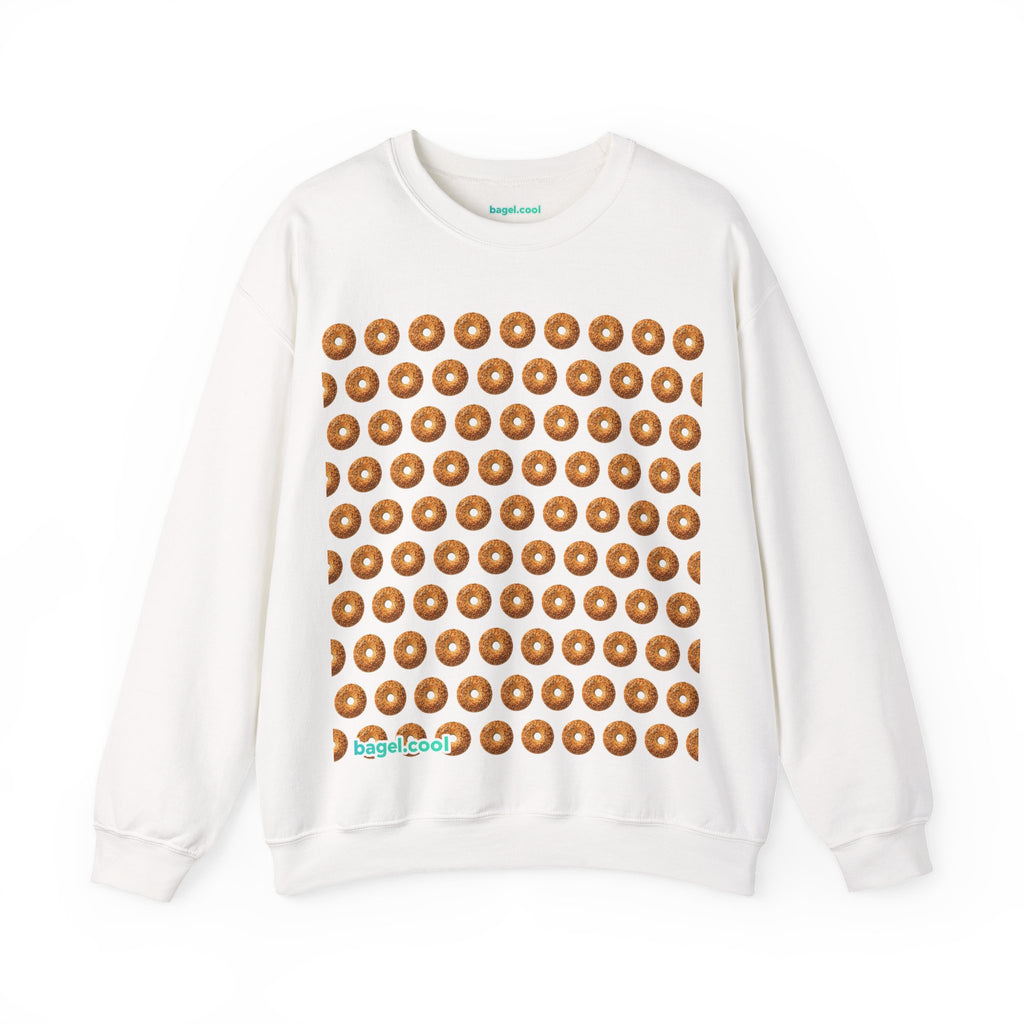 White Bagel Themed Sweatshirt
