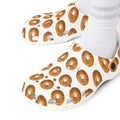 Zuecos de espuma EVA con estampado de bagel
