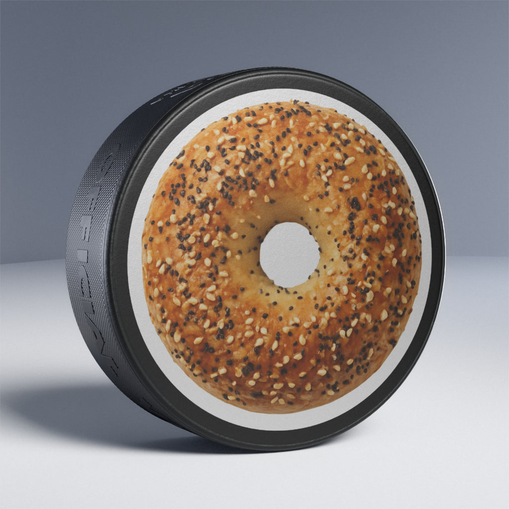 Bagel Icon Hockey Puck