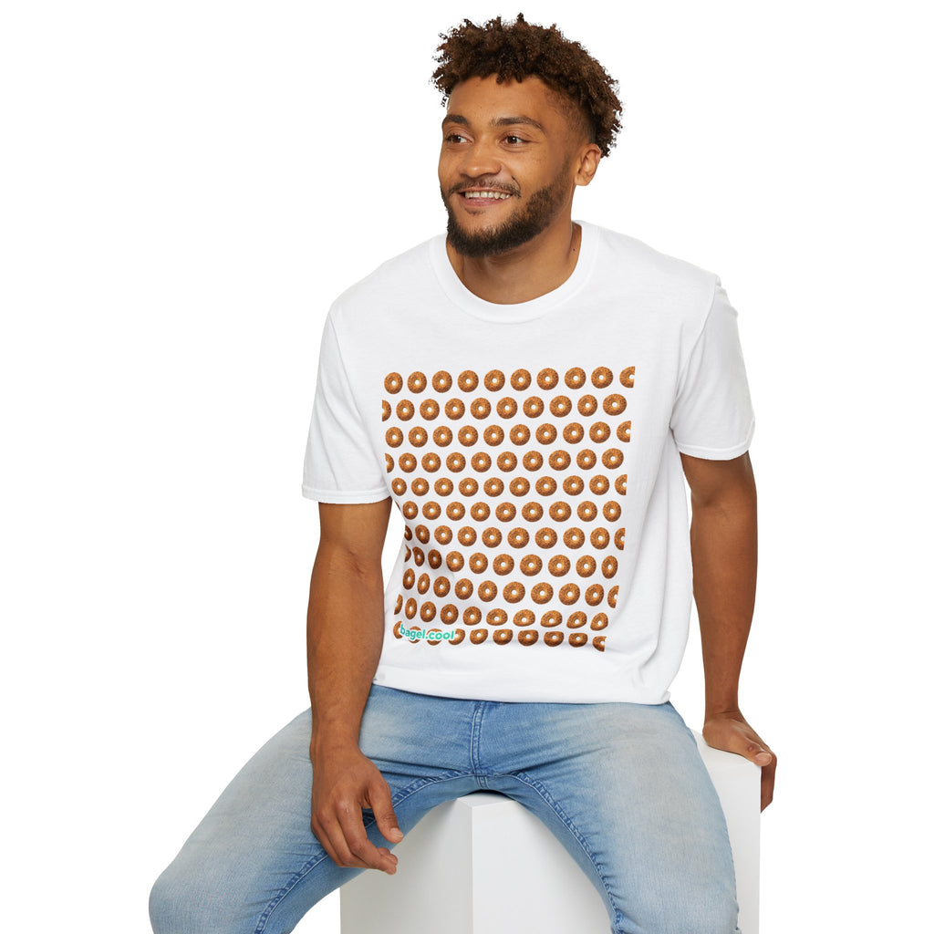 White bagel themed t-shirt