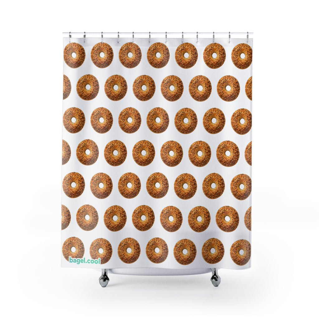 Bagel Pattern Shower Curtain