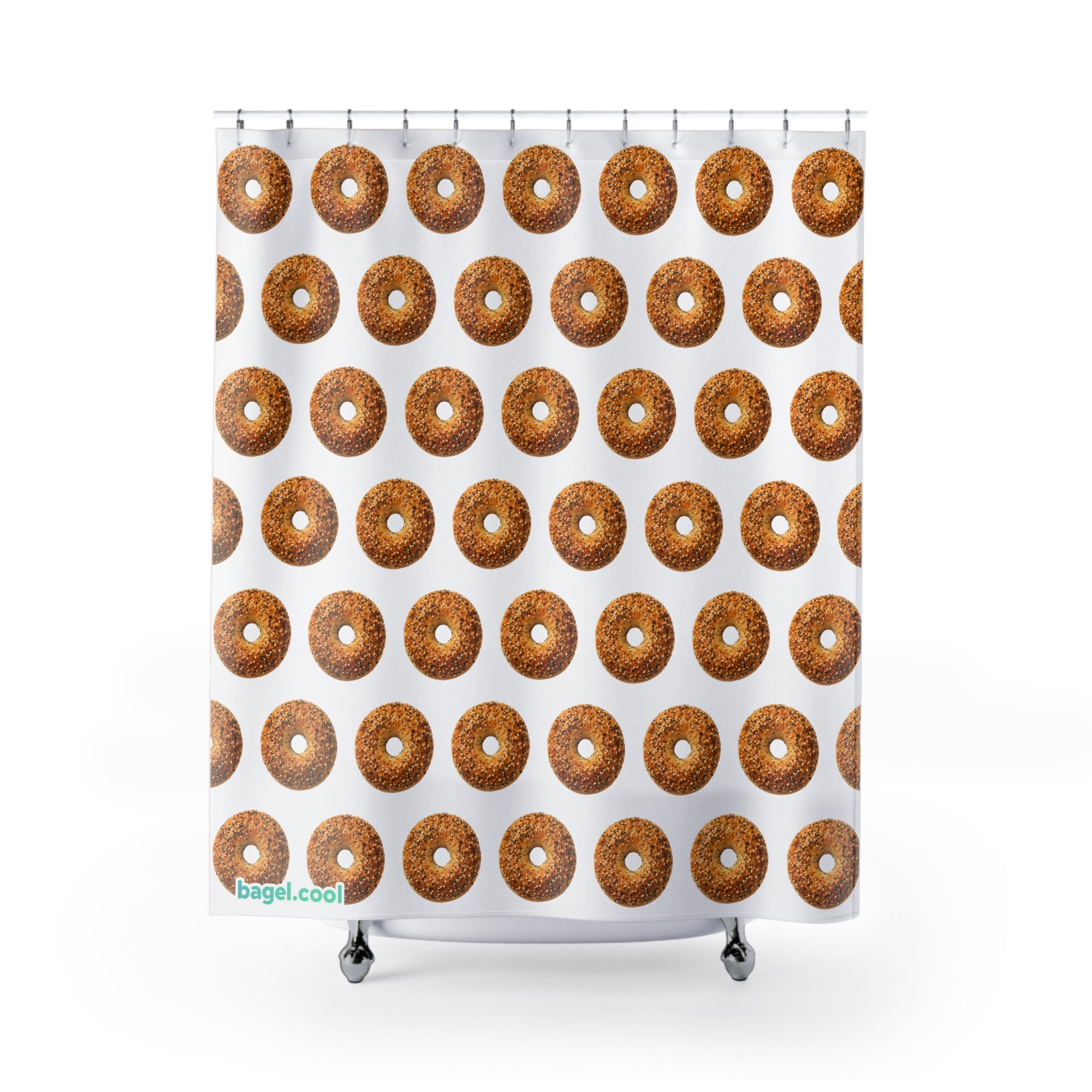 Bagel Pattern Shower Curtain