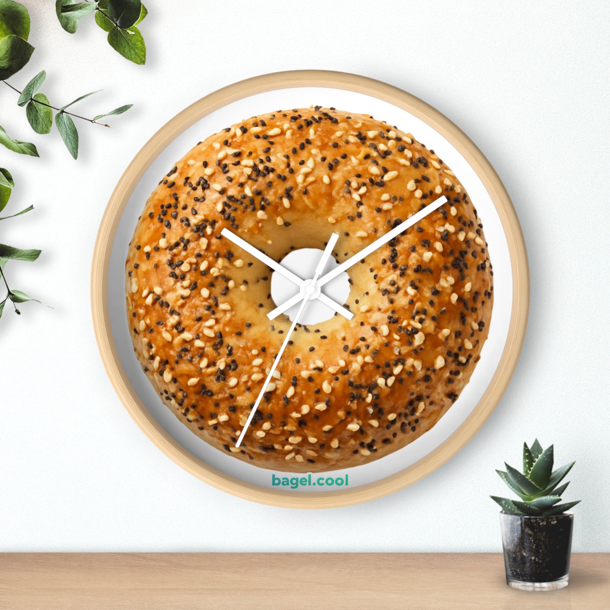 Bagel Icon Wall Clock