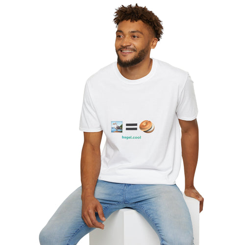 White bagel themed t-shirt