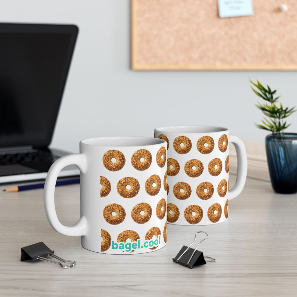Bagel Pattern Ceramic Mug