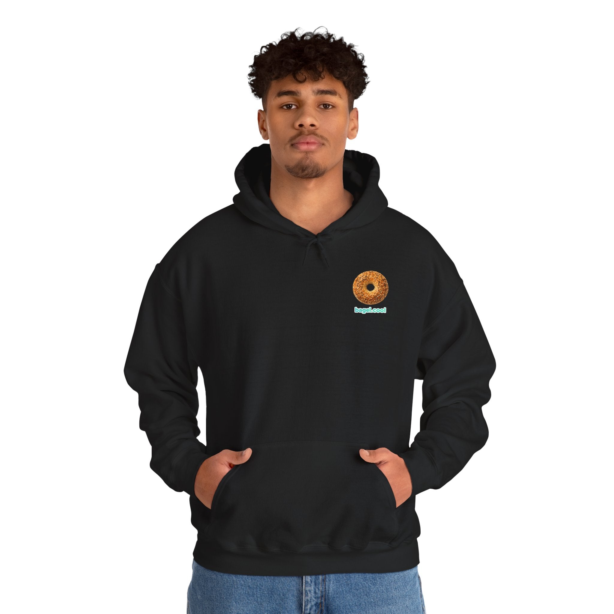 Bagel Icon Mini Unisex Heavy Blend™ Hooded Sweatshirt