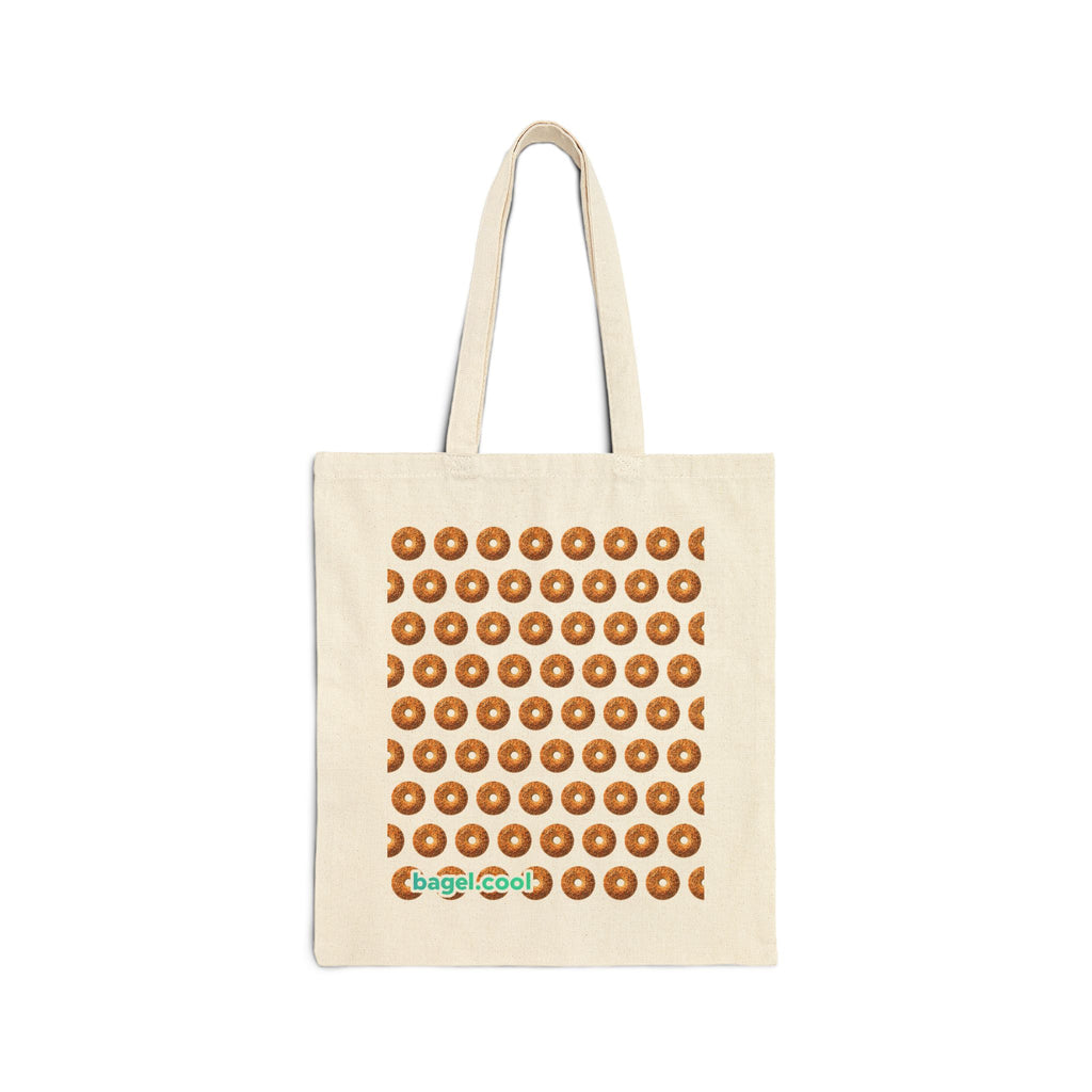 Bagel Pattern Cotton Canvas Tote Bag
