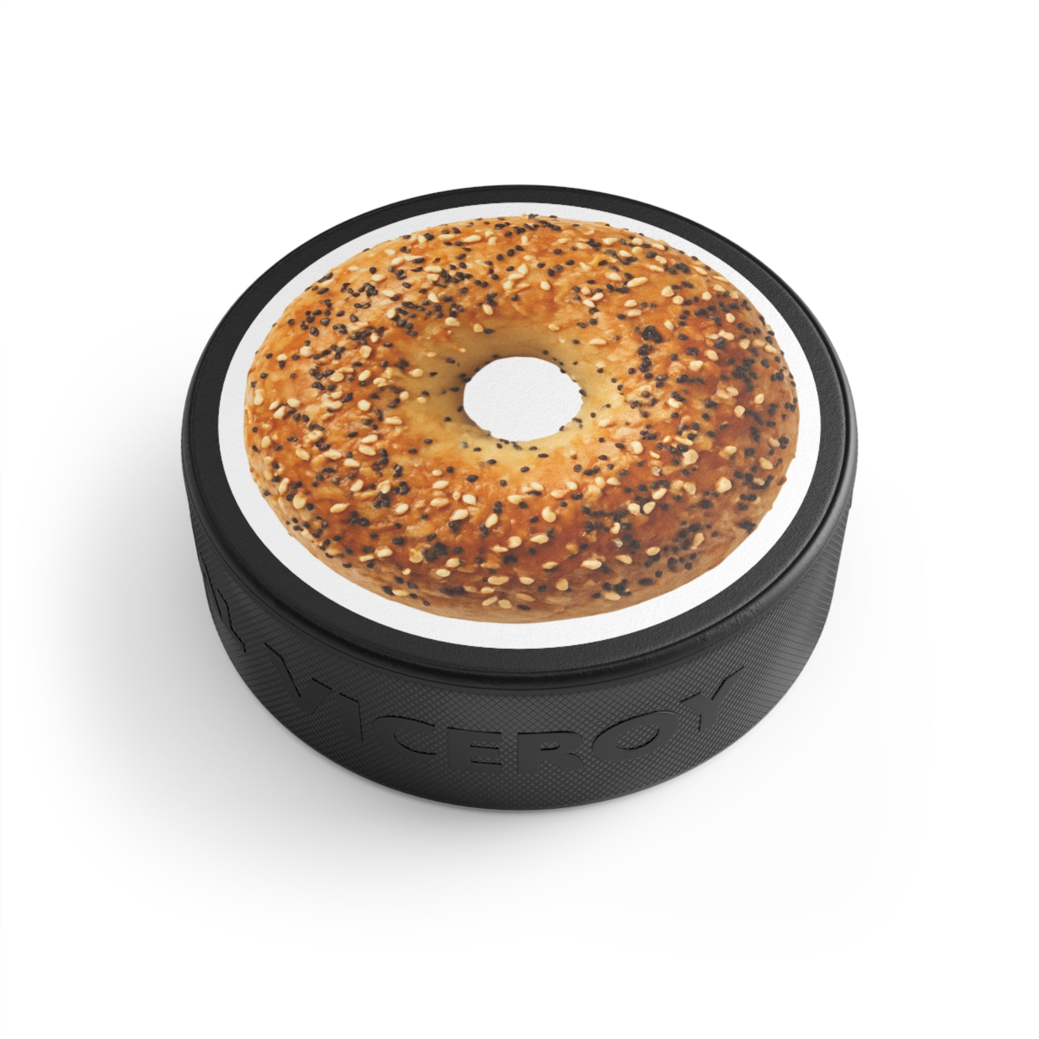 Bagel Icon Hockey Puck
