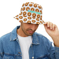 Sombrero de pescador con estampado de bagel