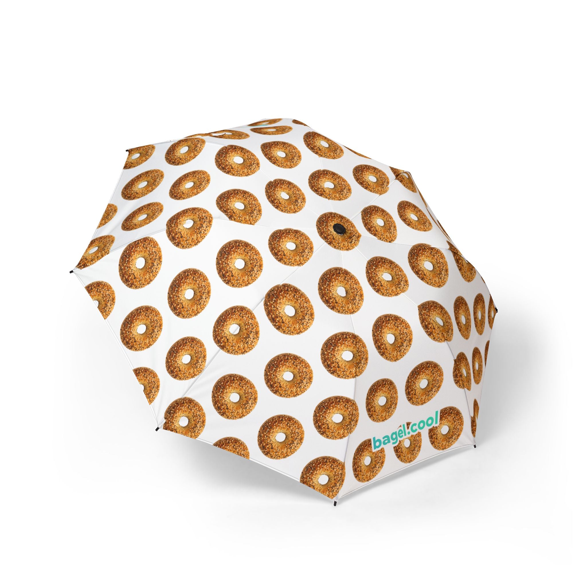 Bagel Pattern Semi-Automatic Foldable Umbrella