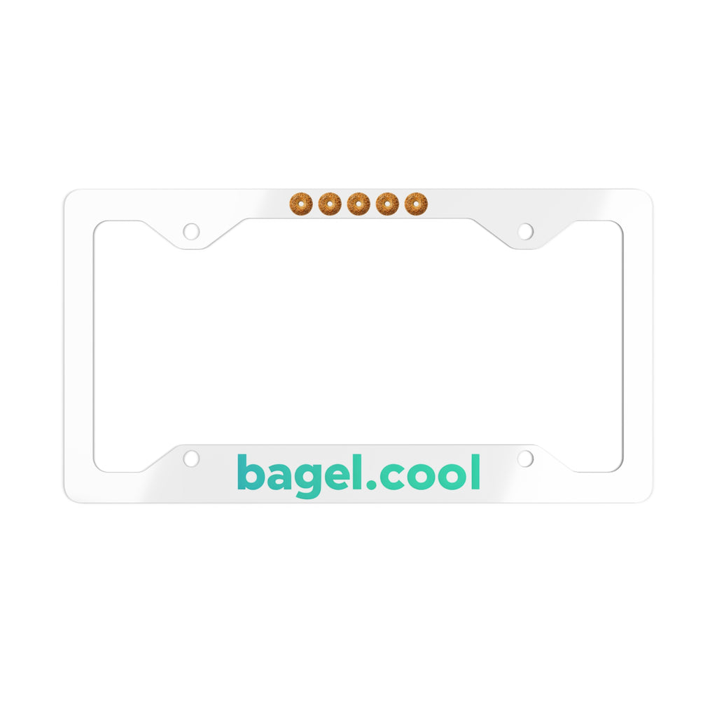 bagel.cool Metal License Plate Frame
