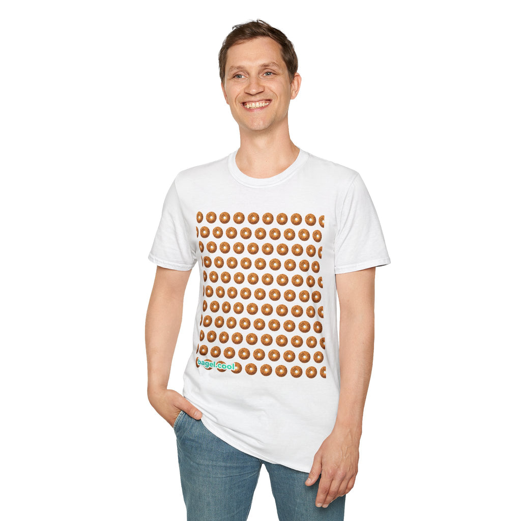 White bagel themed t-shirt