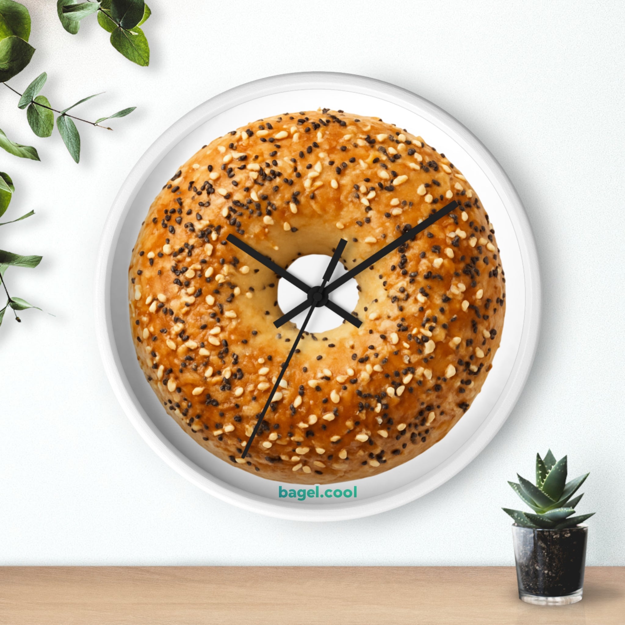 Bagel Icon Wall Clock