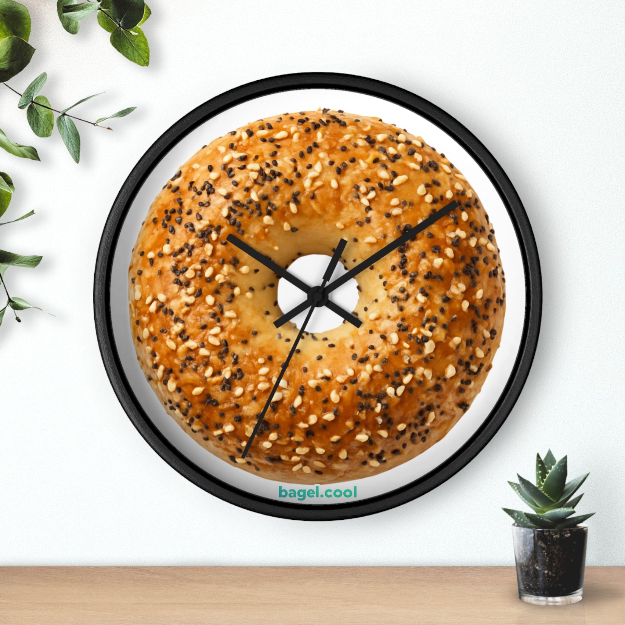 Bagel Icon Wall Clock