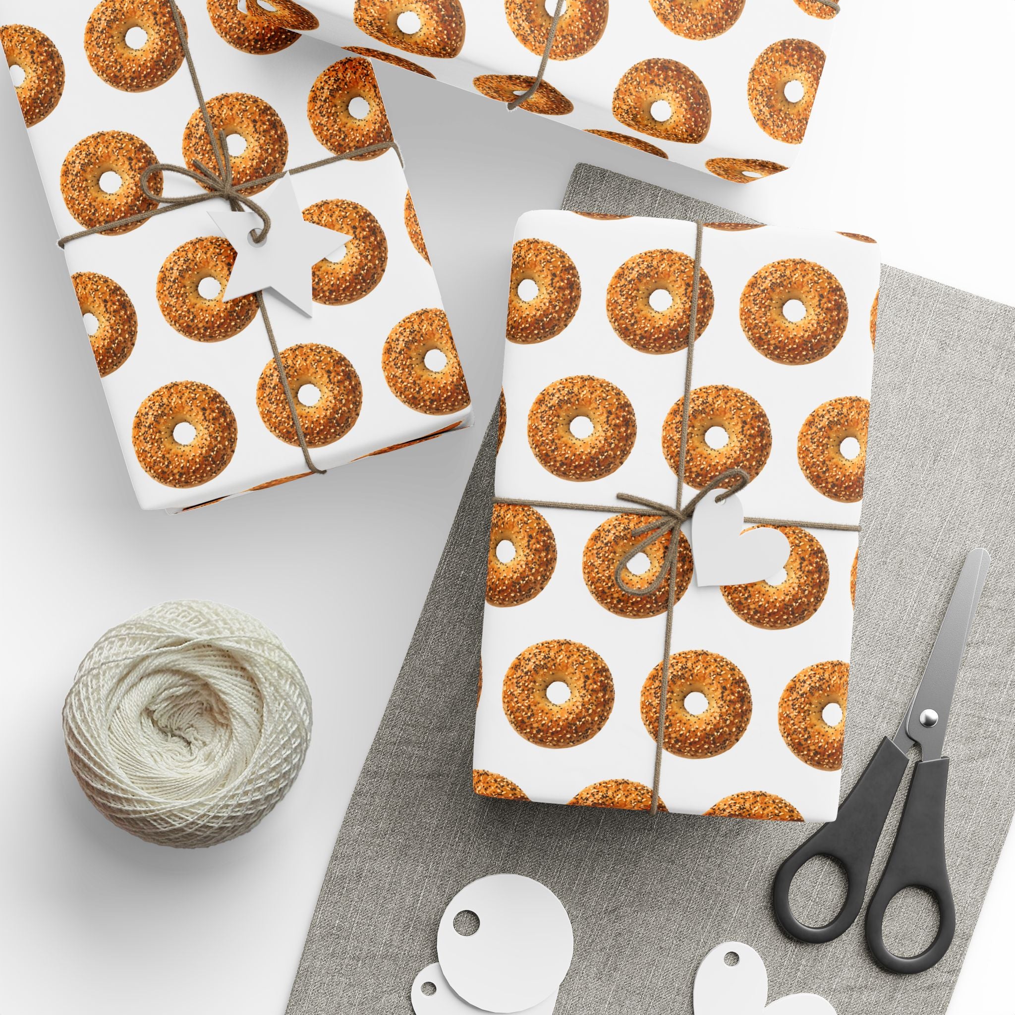 Bagel Pattern Wrapping Paper